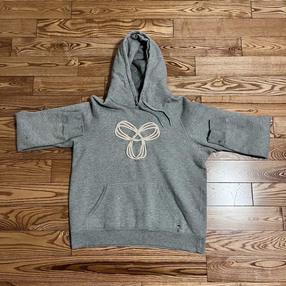 TNA Gray Hoodie with Pink Accents
